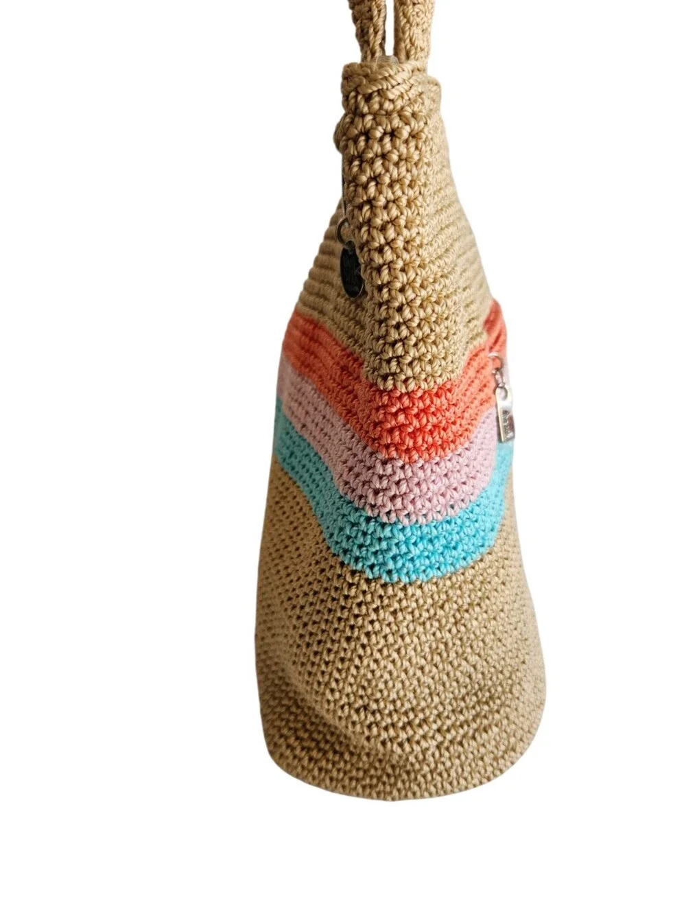 The Sak Crafted Classics Carryall Crocheted Tote Bag Handbag Purse